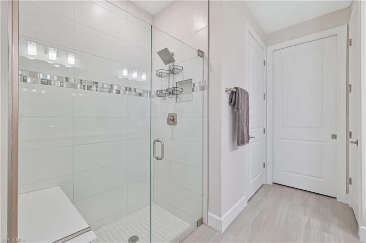 Bathroom featuring walk in shower