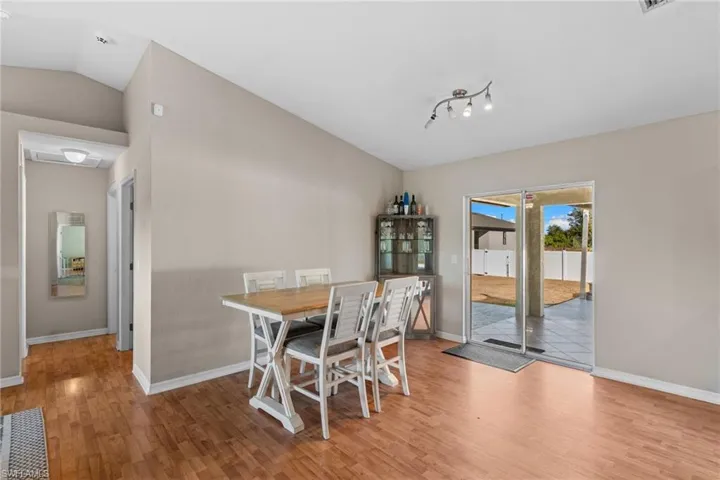 Dining space.