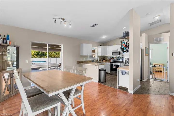Dining space.