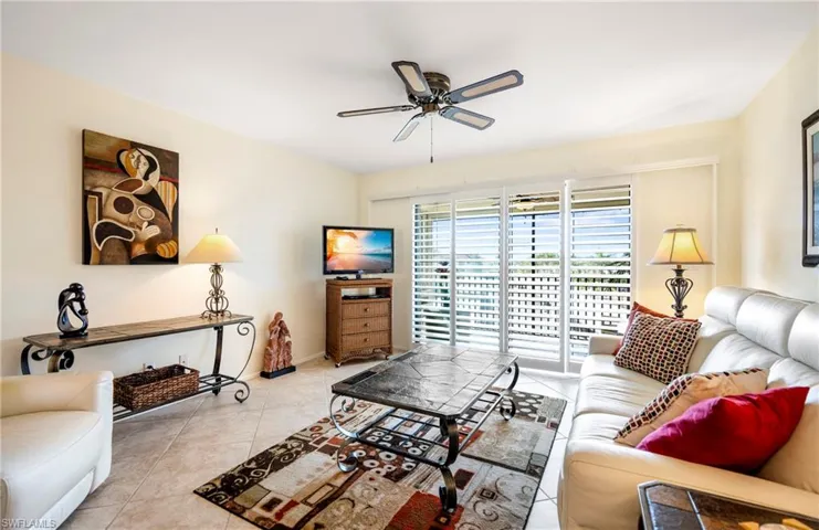 Plantation shutters throughout the condo