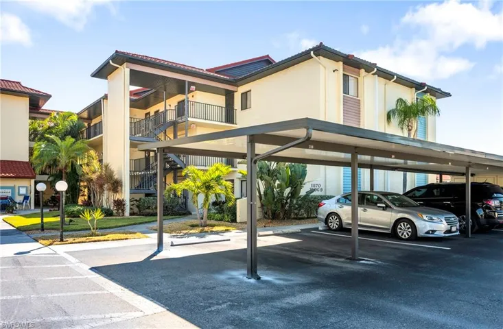 View of covered parking spot