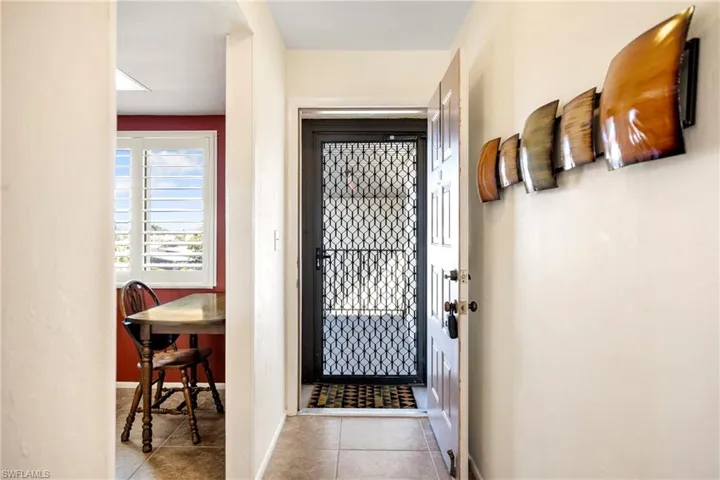 Foyer with light tile