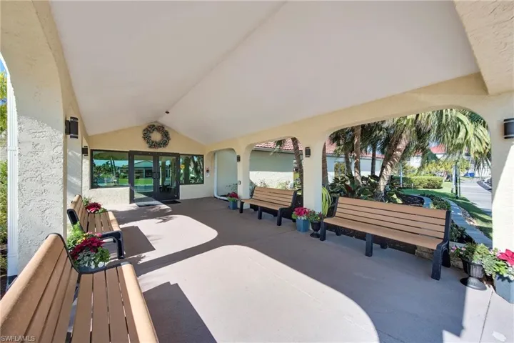 View of clubhouse entrance