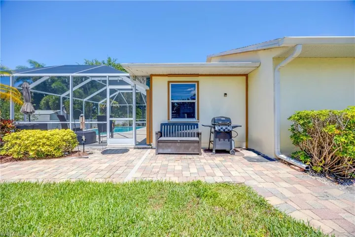 Extended Patio off the lanai perfect for grilling