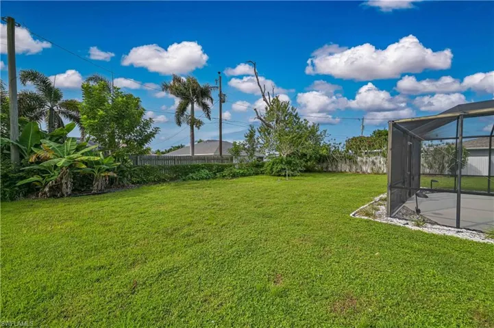 large backyard