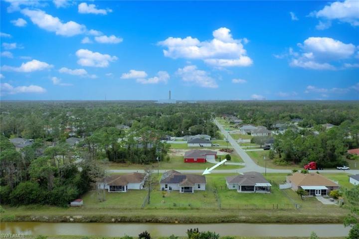 Aerial view on the canal