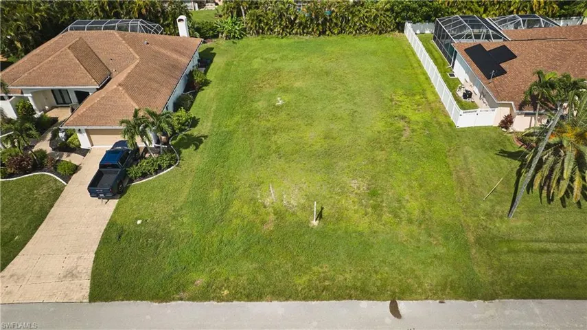 View from above of property
