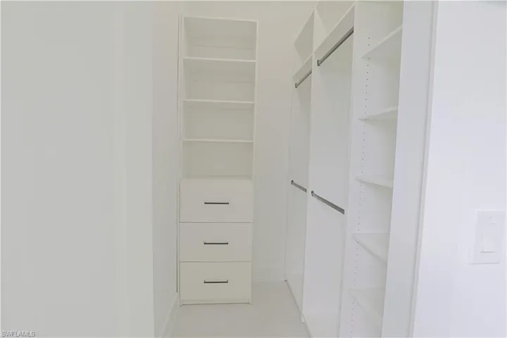 View of spacious closet