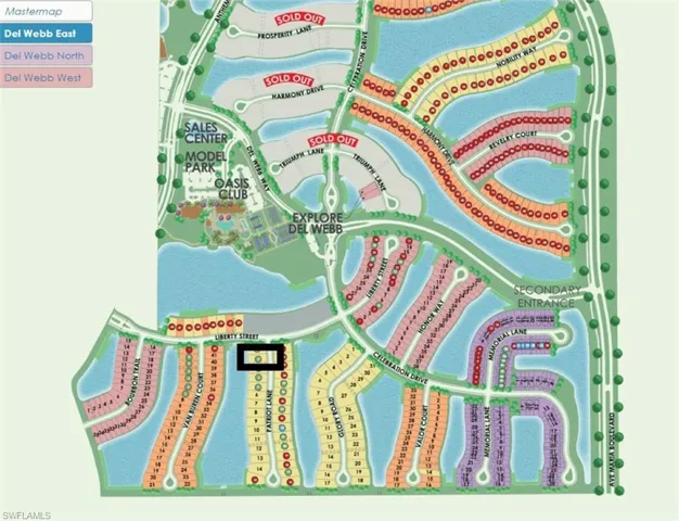 Site map - Lot 00238 - To be built - Western exposure on the water