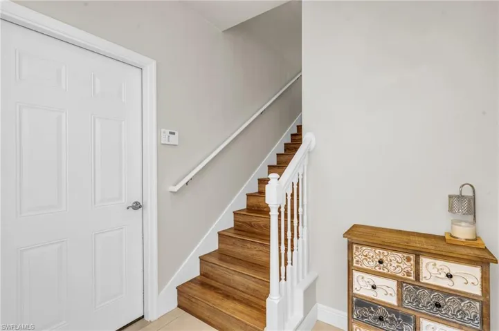 Stairway and front entry area