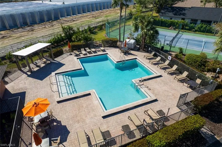 View of pool