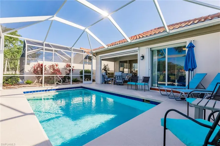 Pool was resurfaced.