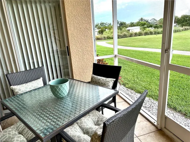 The left corner has a  small accordion shutter to cover the open corner.