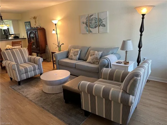 Your view, as you enter the condo, into the living area.