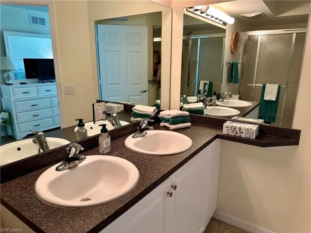 Generous vanity storage is always a plus.