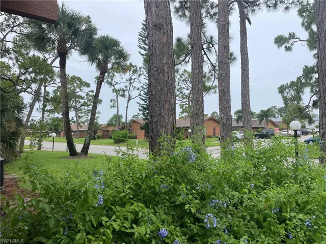 View of yard featuring a residential view