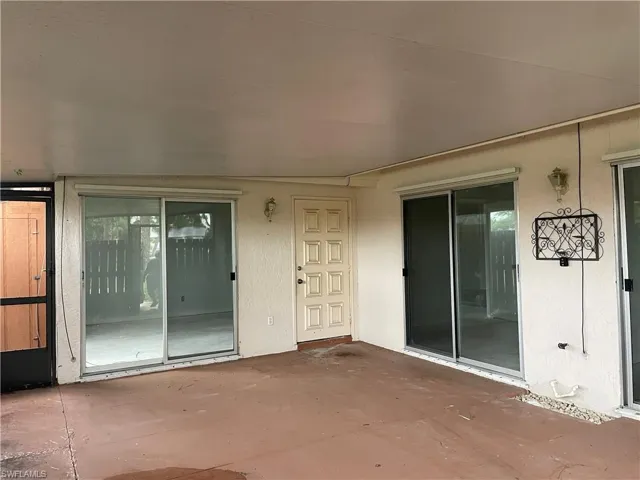 Covered patio