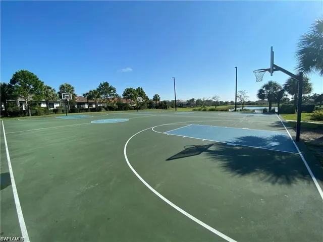 View of sport court featuring community basketball court