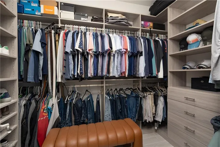 View of spacious closet