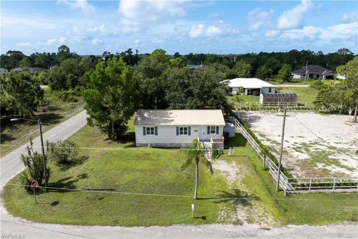View from above of property