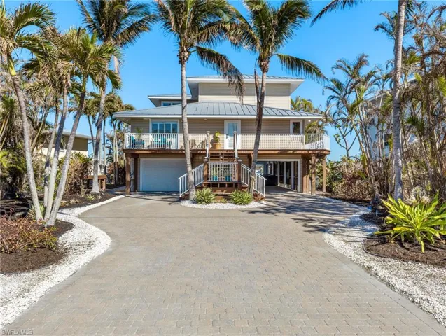 Long driveway and a welcoming front porch