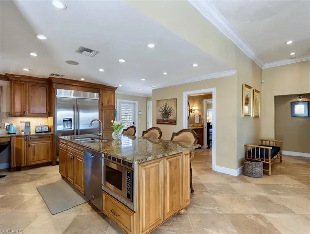 Truly a Chef's kitchen - granite counters, wood cabinets, stainless steel appliances