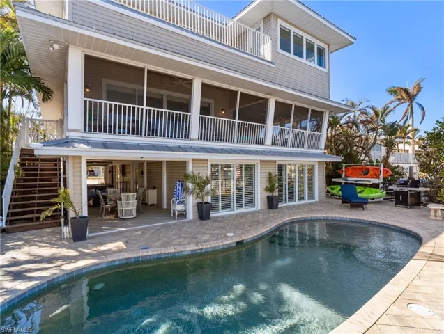 Lagoon style heated pool