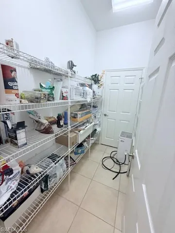 View of storage area