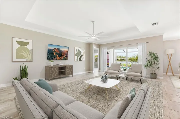Virtual Staged Great Room