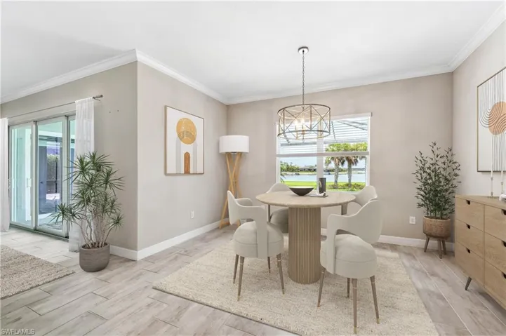 Virtual Staged Dining Area