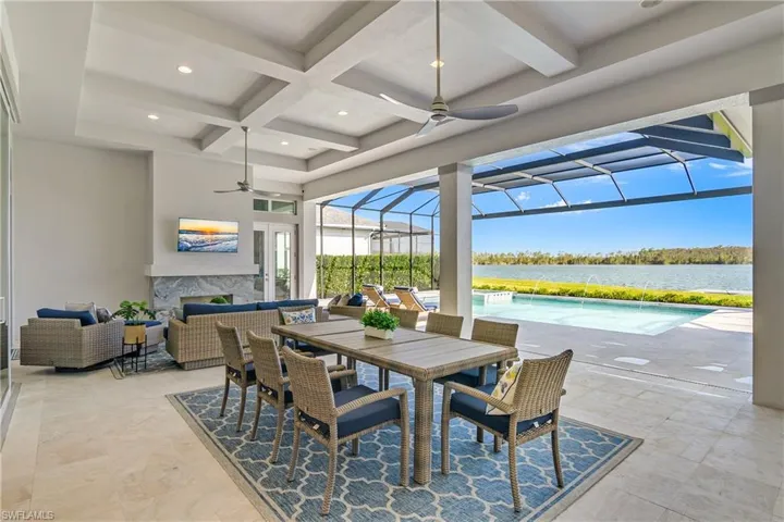 Sprawling outdoor living space gives this home an additional