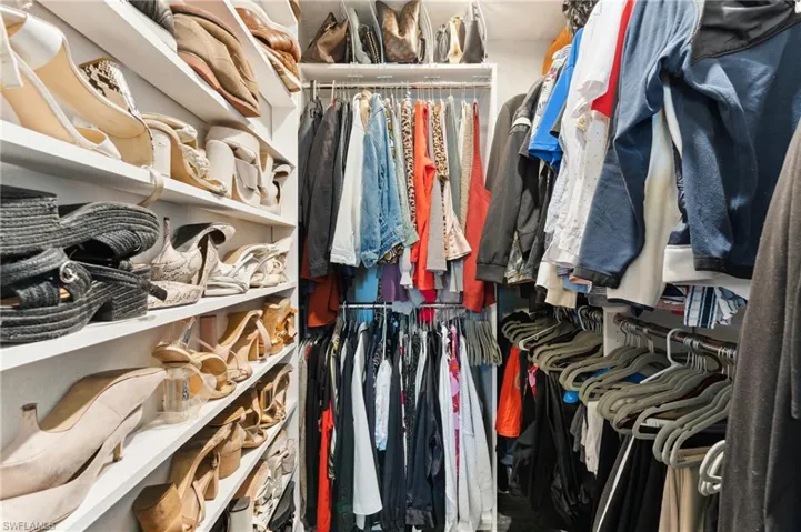 View of spacious closet