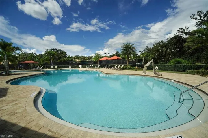 Community pool with lap lanes
