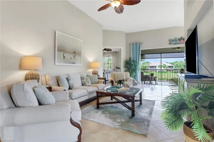 Living room has lovely view to outdoors