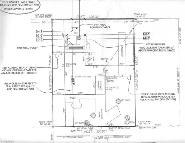 Survey with Pool Plan