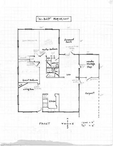Original 3 bedroom floorplan