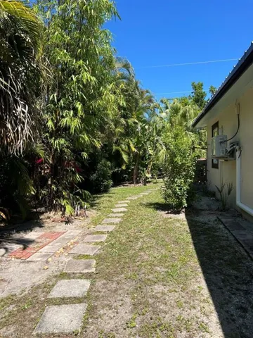 West side yard 15' W