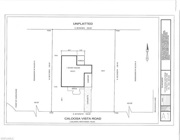 Plot plan with improvements