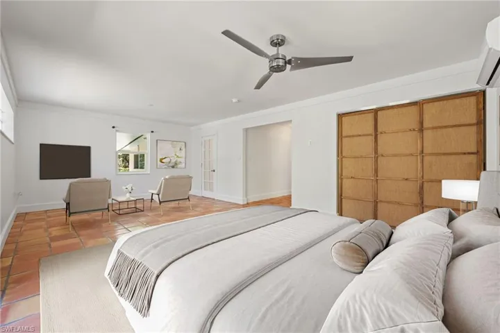 Formerly two bedrooms combined