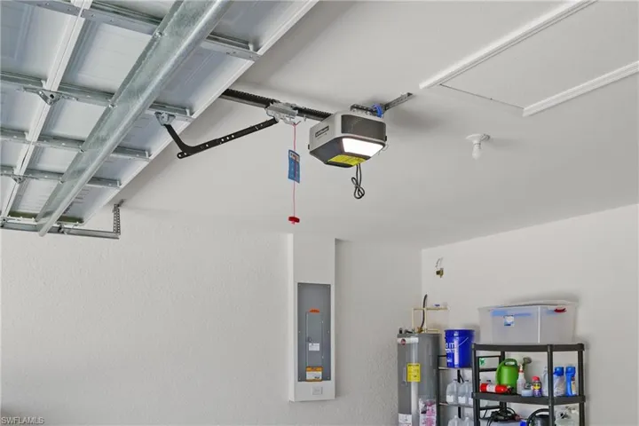 Liftmaster Garage Door Opener + 200 Amp Panel + Room for Shelving