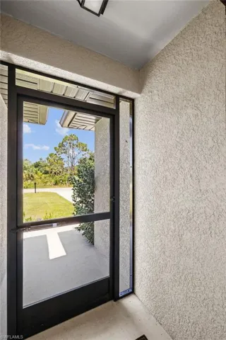 Seller installed the nice Screened Entry