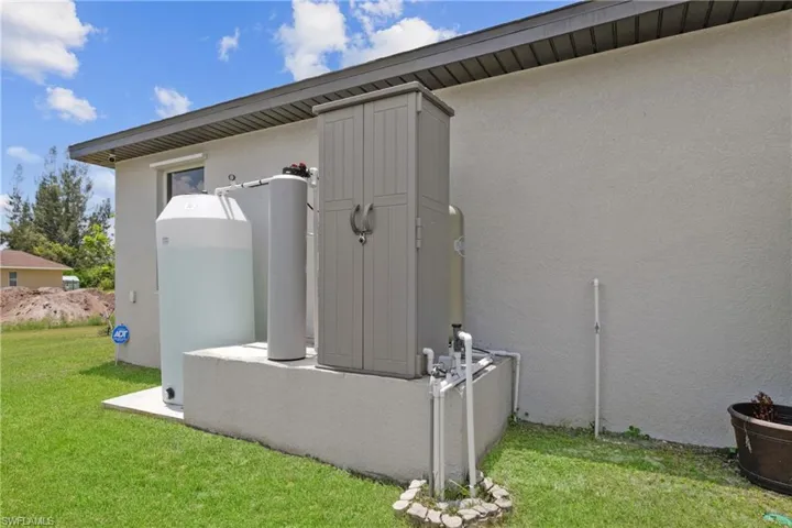 Top of the Line Home Water R/O Soft Water system safely built high off the ground