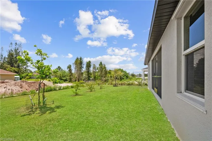 Large established Back Yard with many nice Trees to watch grow