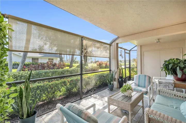 Screened-in Lanai has shades, access from Living Rm and each bedroon, with plenty of natural light