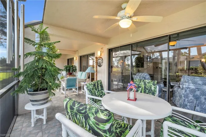 Screened-in Lanai has shades, access from Living Rm and each bedroon, with plenty of natural light