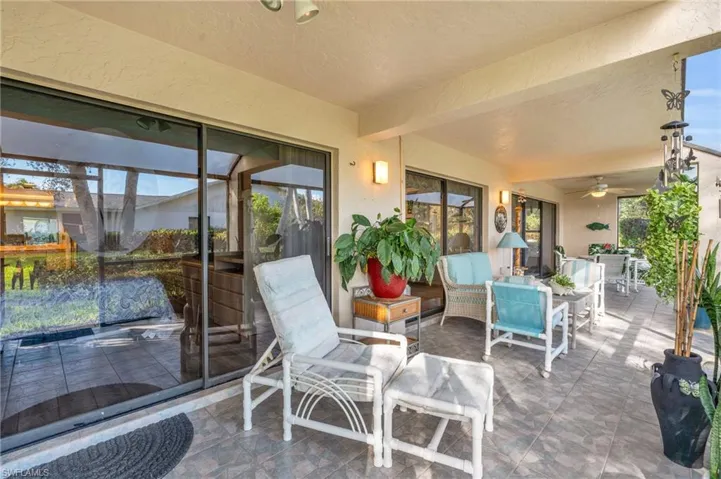 Screened-in Lanai has shades, access from Living Rm and each bedroon, with plenty of natural light