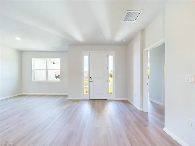 Entryway featuring light hardwood / wood-style floors