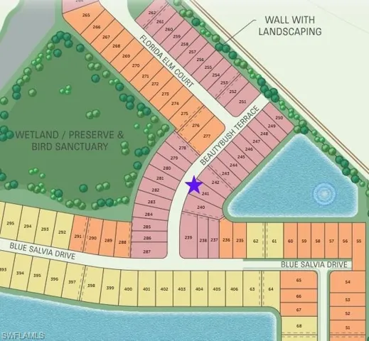 Lot 241 with a lake view