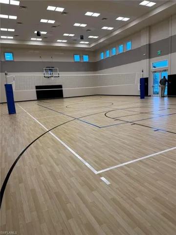 View of basketball court