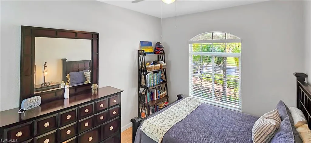 Bedroom featuring light wood-style floors